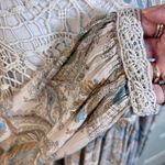 Free People  Sweet Thing Sheer Lace Cutout Back Babydoll SwingTunic/Dress Sz M🧡 Photo 4