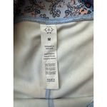 Nanette Lepore Floral Patchwork Activewear Leggings in Blue/Tan - Size Medium Photo 2