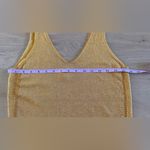 Numph women’s knit vneck sleeveless knit top mustard yellow gold size medium Photo 4