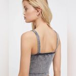 Free People  Good Karma crop tank Mushroom / Mineral Wash Gray XS/S Photo 2