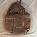 CYNTHIA VINCENT Brown Suede Hobo Bag. Grommets. Vintage ✩ Photo 11