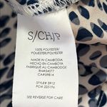 CAbi  Black and Blue Notched Collar Button Down Top Photo 4