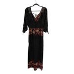 Chelsea and Violet Chelsea Violet‎ Sheer Boho Maxi Romper Floral Festival Small Photo 3