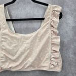 SheIn Pink Polka Dot Ruffle Bikini Boho Retro Pullover Top Swimwear Plus 3XL Photo 2