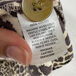 Something Navy  Revolve Animal Print Button Down Sun Dress Womens XS Cream Brown Photo 8