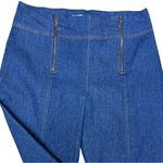 Unique Vintage Denim Pedal Pushers Size L 10/12 Retro High Waist Crop Pants Photo 4