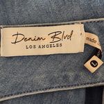 Denim Blvd . Denim Button-Up Vest with Strappy Back NWT Sz Large Cropped Vest Photo 4