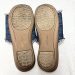 Minnetonka  Violet Frayed Fabric‎ Denim Slide Sandal Size 10W Photo 7