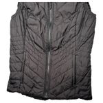 The North Face Reversible Vest Womens Medium Black Quilted Faux Fur Puffer Fuzzy Photo 4