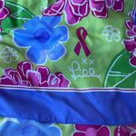 Lilly Pulitzer  Breast Cancer Awareness 100% Silk Scarf 2005 Limited Edition Photo 2