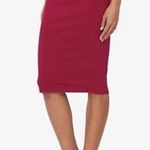 Bozzolo Red stretch pencil skirt Photo 0