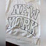 Free People #41 NWT Graphic Camden Pullover in Cloud Combo New York Photo 6