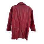 Pelle red leather M mid length trench vintage retro outdoor 70s 80s Size M Photo 1