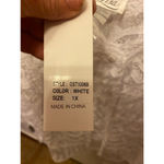 Lisa white crocheted bell sleeve short jacket/kimono size 1X Photo 3