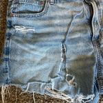 American Eagle Outfitters Light Blue Distressed Jean Shorts Photo 1