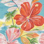 Jams World Hattie Dress Island Bisc Print tiered rayon short sleeve dress XXL 2X Photo 4