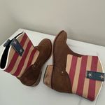 Sterling River American Flag Boots Brown Red Blue Size 8 Photo 1