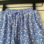 Sienna Sky Blue Floral High Waisted Shorts Photo 1