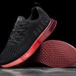 Nobull Black Gradient Mesh Runner Sneakers Red Ombre Sole Womens 11.5 Photo 1