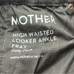 MOTHER Denim Mother High Waisted Looker Ankle Fray Guilty Flash SZ 26 Black Denim Jean *FLAW* Photo 2