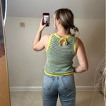 MNG: Chartreuse Marled Knit Tank Yellow Size M Photo 1