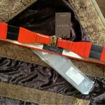 Gucci SALE🔥Authentic  wool/Silk stretchable tuxedo cummerbund buckle belt Photo 1