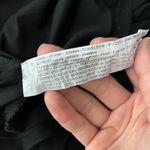 ZARA Top Medium Black V Neck Short Sleeve Minimalist Chic Streetwear Trendy Photo 4