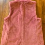 J.Crew  faux fur zip up vest. Women’s Medium pink/guava berry/dusty rose Photo 7