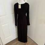 Three Seasons Maternity Maxi Dress Black Long Sleeves Size undefined Photo 2