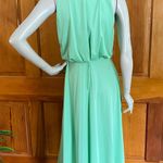 Vintage 70s Green Sleeveless Blouson Dress St Patrick’s Day XS/S Photo 6