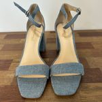 J. McLaughlin  Womens Esme Heels 8 Blue Chambray Denim Pump Sandal Event Photo 3