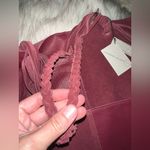 Free People NWT  + Sundown Wilds Suede Nubuck Burgundy Bag Photo 4