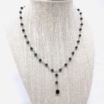 Sterling Silver Delicate , beaded  necklace Photo 0