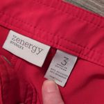 Zenergy By Chicos Red Golf Cropped Pants Size 3 Photo 3
