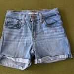 Levi's Blue Jean Shorts High-Waisted, mid-length. Photo 1