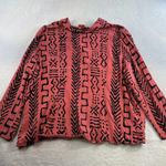Tianello Plus 3X Shirt Pink Black Soul of Africa Shyanne Top Lagenlook Boho USA Photo 13