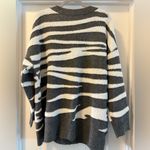 Michael Stars  Nell Cardigan Size 2X Charcoal White NWOT Photo 4