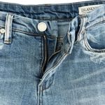 BLANK NYC SZ 27 Jean Shorts Little Queenie Whiskered Distressed Zip-Fly Low-Rise Photo 2