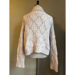 POL S Cream Cable Knit Turtleneck Sweater Cozy Chunky Knit boho cottage core y2k Photo 2