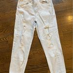 Wild Fable Jeans Size 10 Light Bleach Wash Ripped Mom Jeans Highest Rise Photo 11