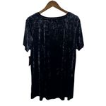 Spring + Mercer Women's Black Velvet Short Sleeve Tee Shirt Size Small Photo 7