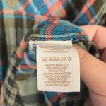 Free People  One Of The Guys Button Down Shirt Sz.M/Green/Double Cloth/Oversized Photo 5