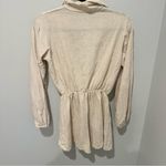 Pretty Little Thing  Long Sleeve Linen Romper - Size Small Photo 3