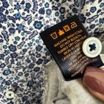 Good Man Brand Blue Floral Cotton Button Down Shirt Size Large Photo 6