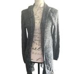 No Boundaries  Black Cardigan Hoodie with Fringe Medium Photo 1