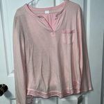Liz Claiborne 2 Piece pajama set pjs Long sleeve top shirt pants pink warm small Photo 0
