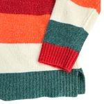 Lane Bryant Plus Size Striped Sweater 14/16 Multicolor Crewneck Holiday Knit Photo 4