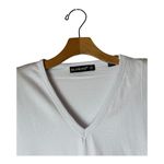 BLANKNYC Shirt Women Medium White Cotton Might Be Right Shoulder Pad Tee NWT Photo 4