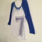 Bethany Mota Y2K burnout raglan baseball Tee L Motavator Photo 3