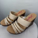 Jellypop Cream Woven Strap Wedge Sandals Memory Foam Size 8(B95) Photo 3